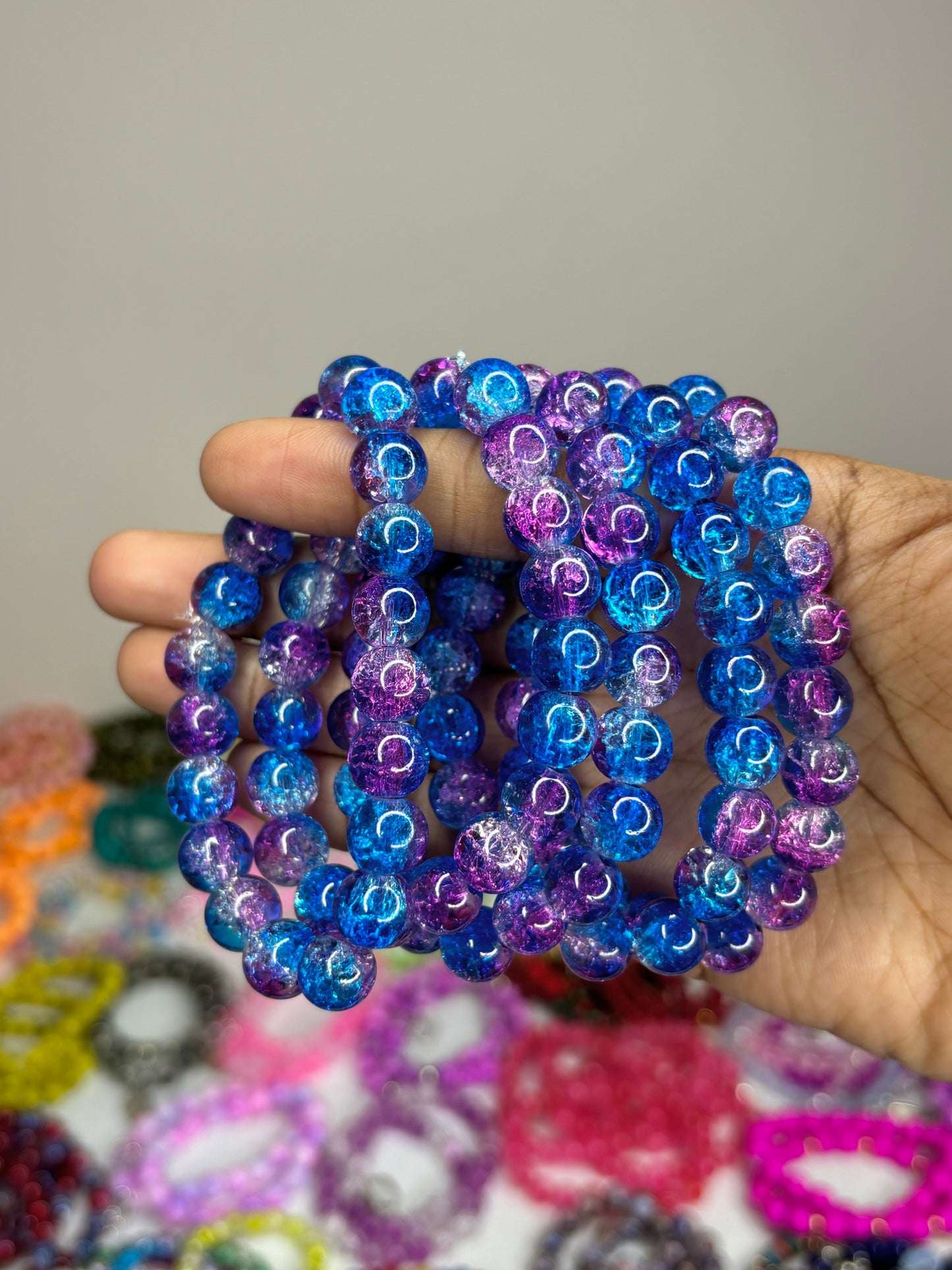 Midnight Blue Beaded Bracelet (1pc)