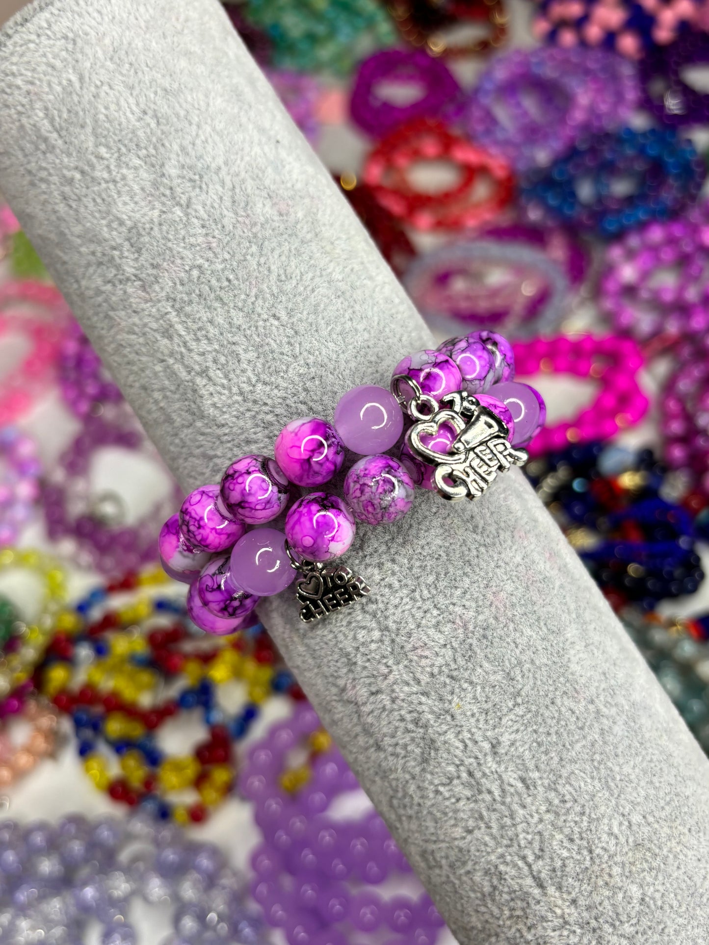Cheerleader #5 Beaded Bracelet (1pc)