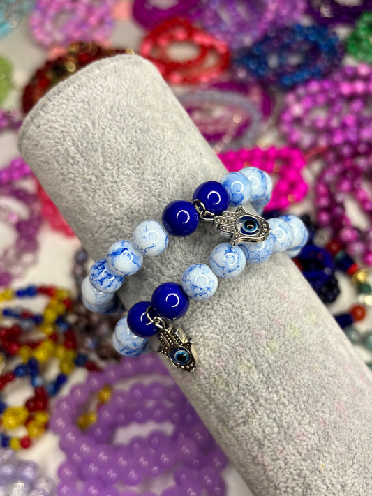 Evil Eye #7 Beaded Bracelet (1pc)