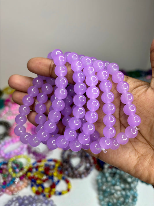 Lavender Beaded Bracelet (1pc)