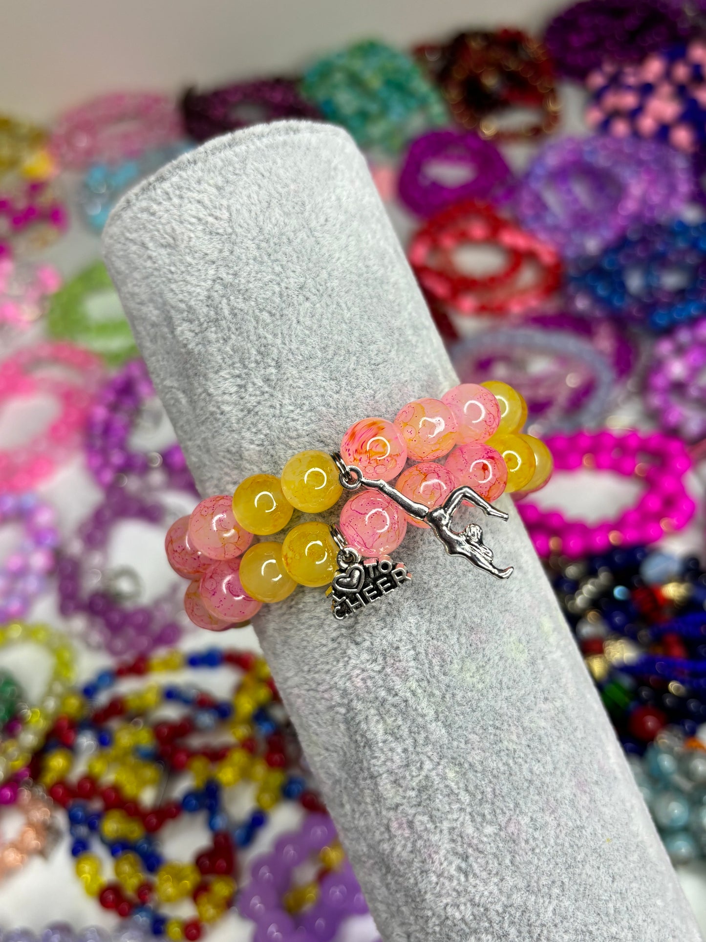 Cheerleader #9 Beaded Bracelet (1pc)