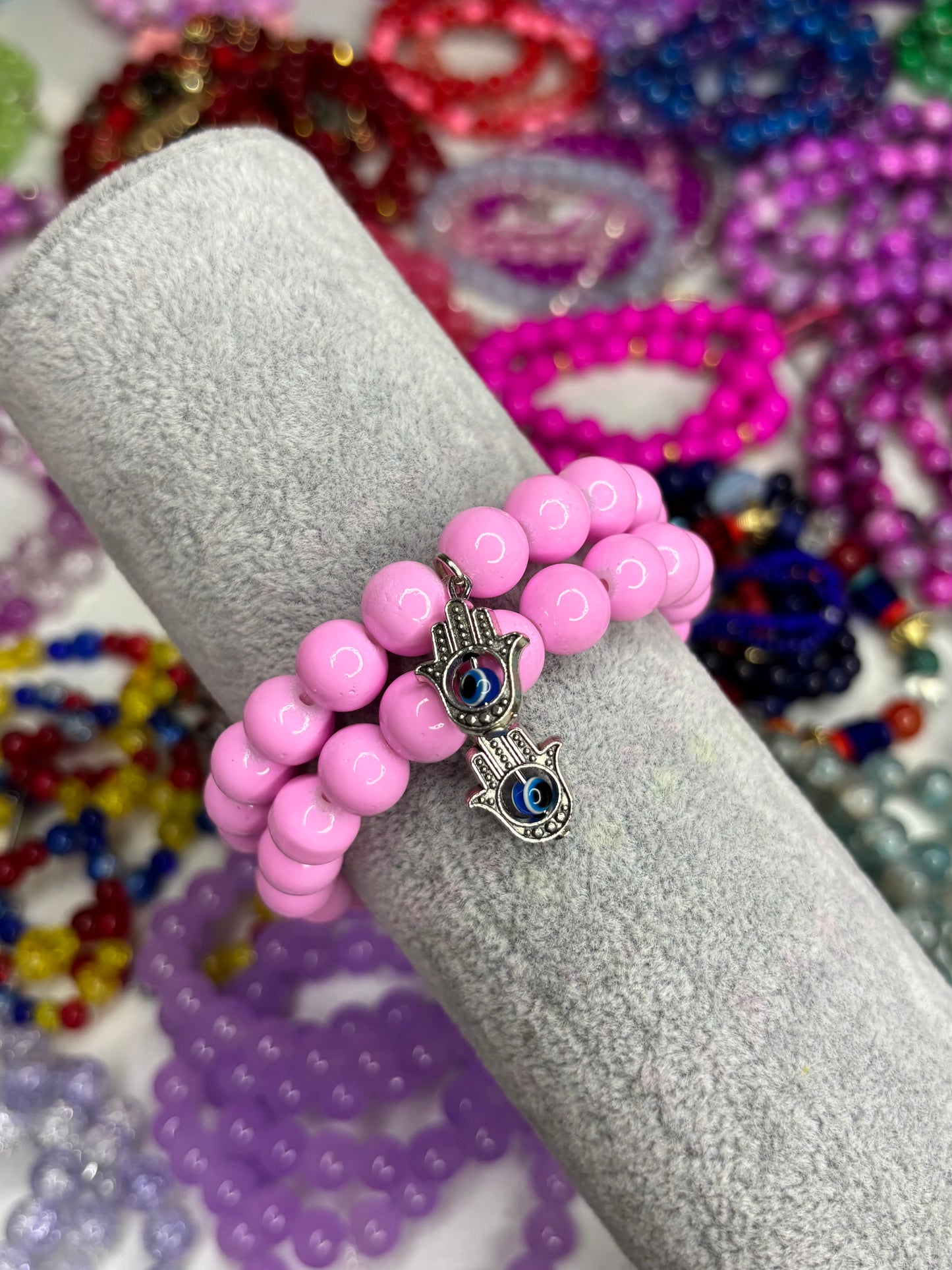 Evil Eye #4 Beaded Bracelet (1pc)