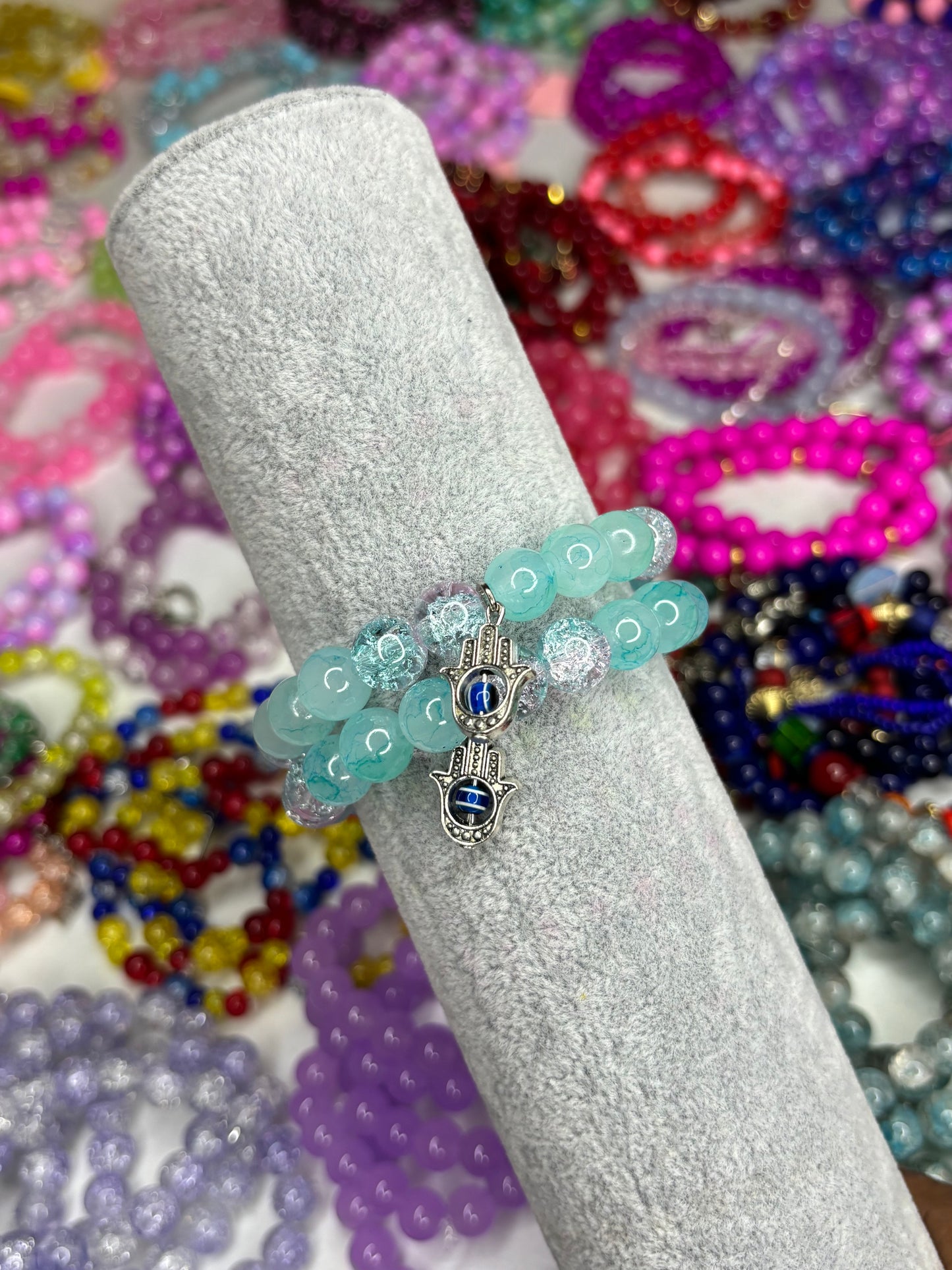 Evil Eye #3 Beaded Bracelet (1pc)