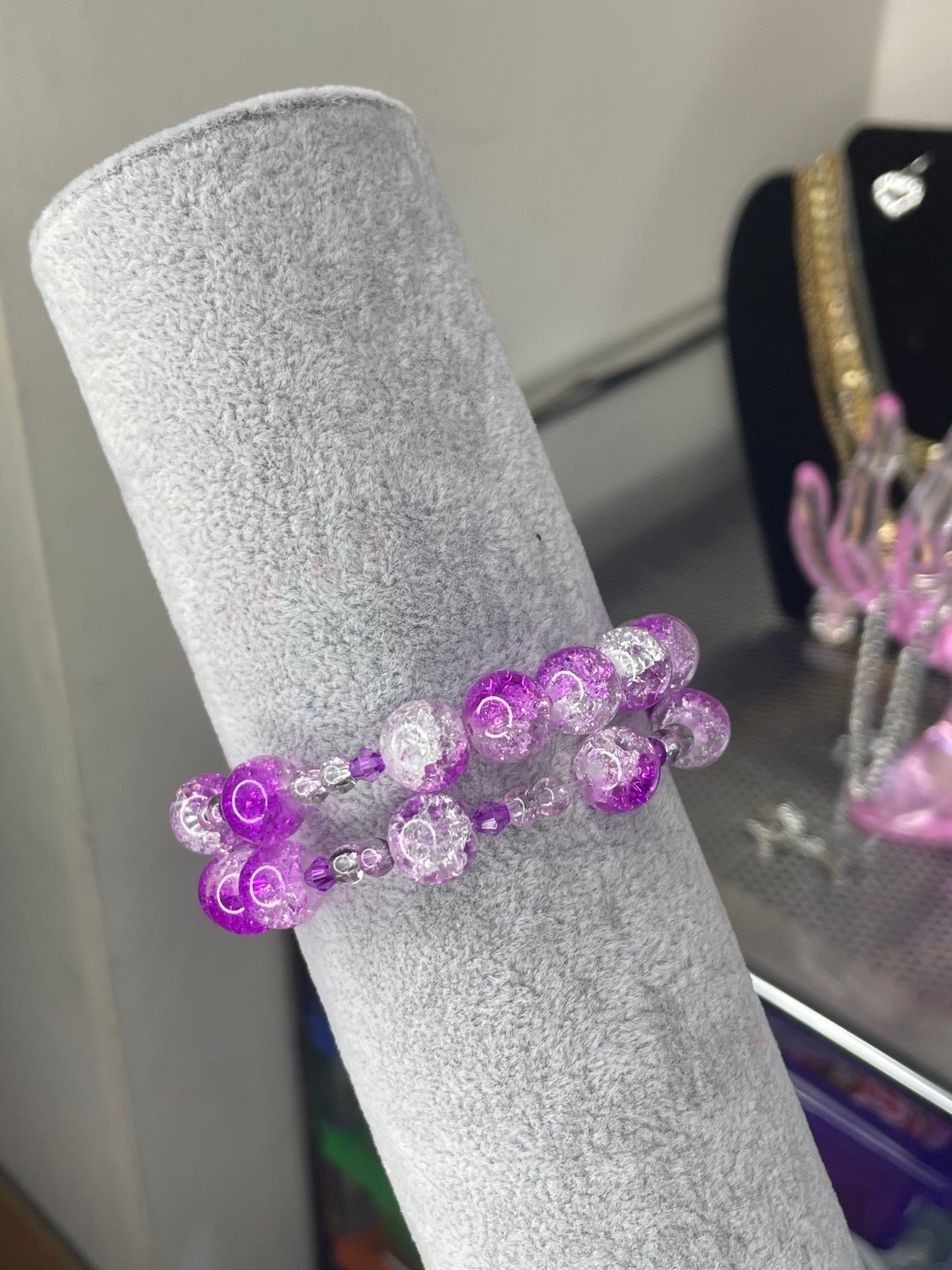 Purple Menace Beaded Bracelet