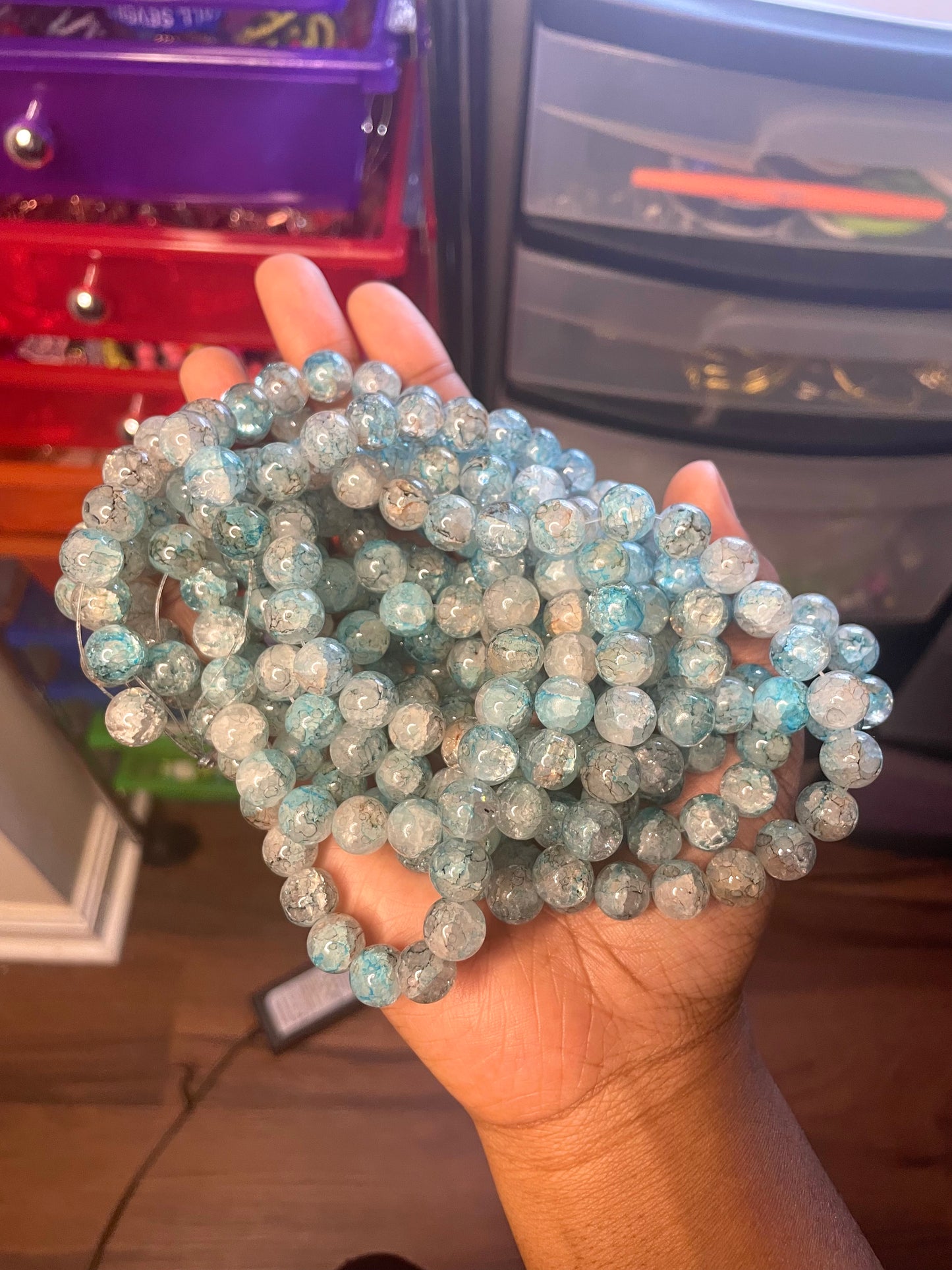 Bead Bag 292 ( 10mm, Apx 80pc )