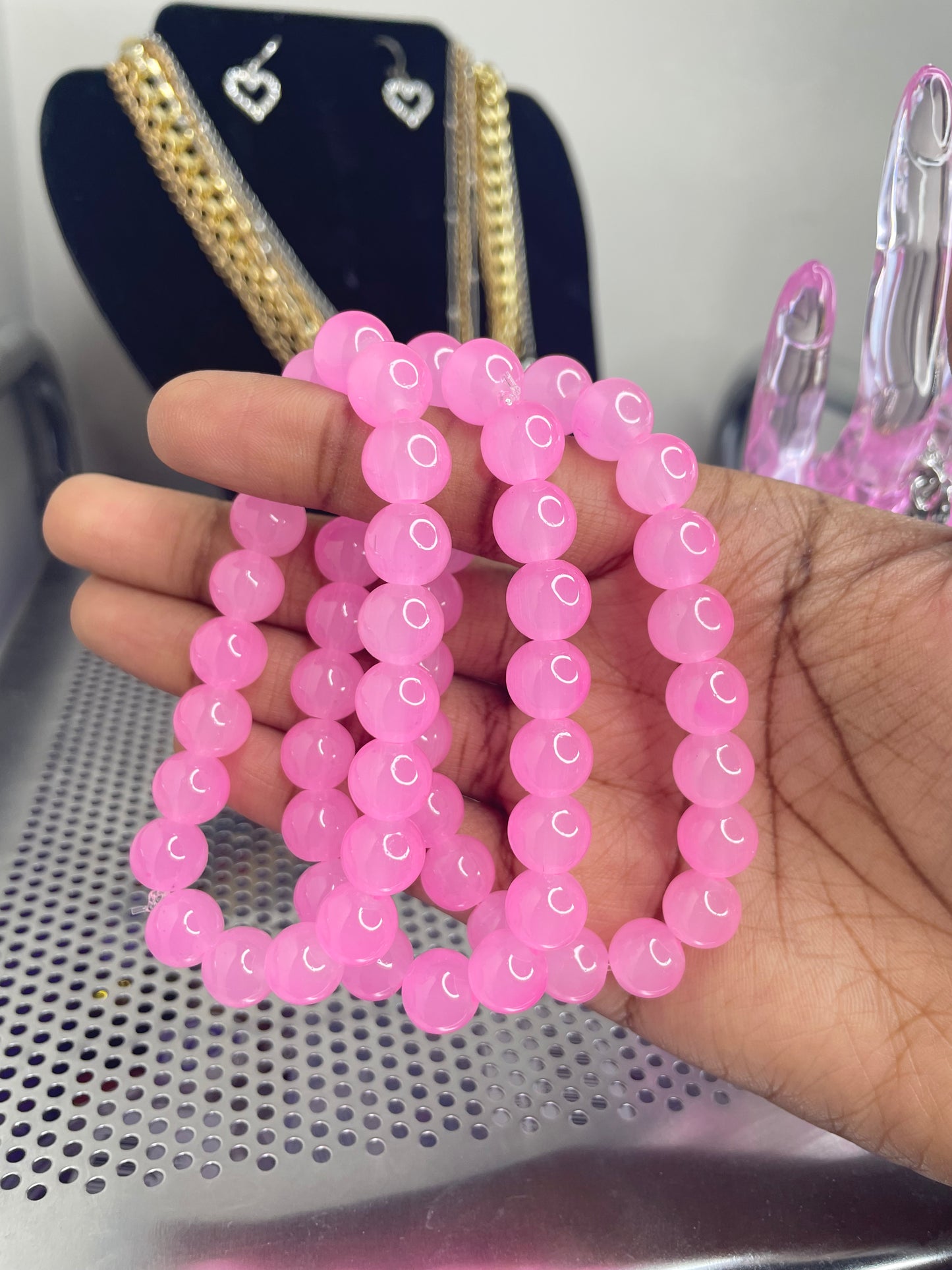 Bubble Gum’ Beaded Bracelet
