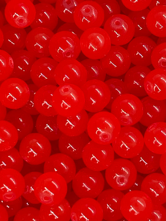 {Orange} Bead Bag 414 (10mm, Apx 70pcs)