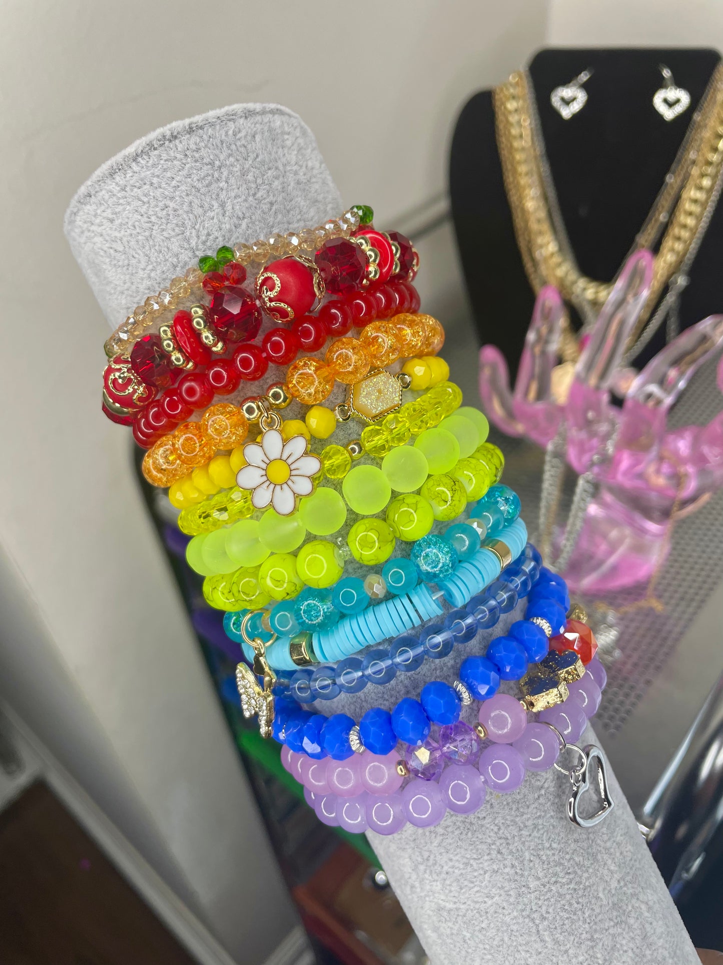Bead Set 14pc “Rainbow Girl”