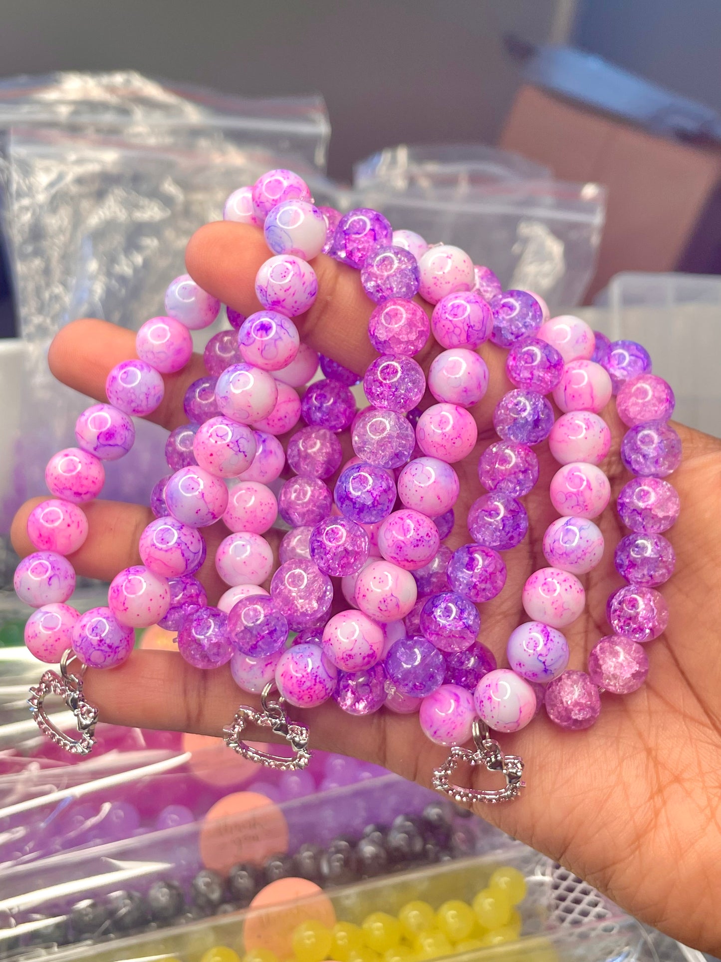 Hello Kitty Beaded Bracelets 2pcs