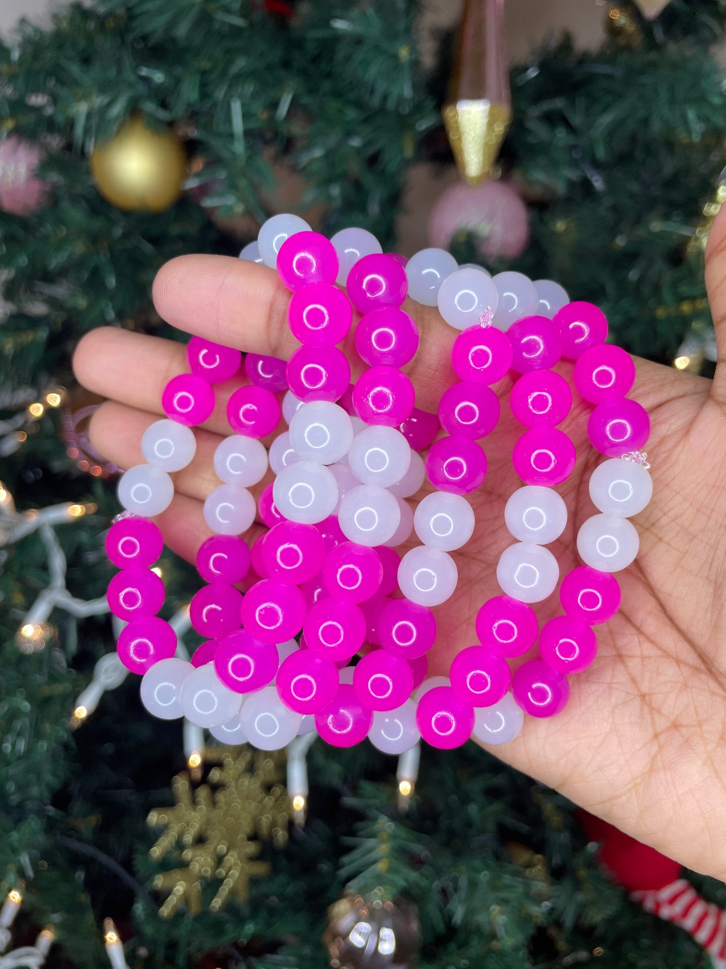 NEW! Pink Lover Beaded Bracelet