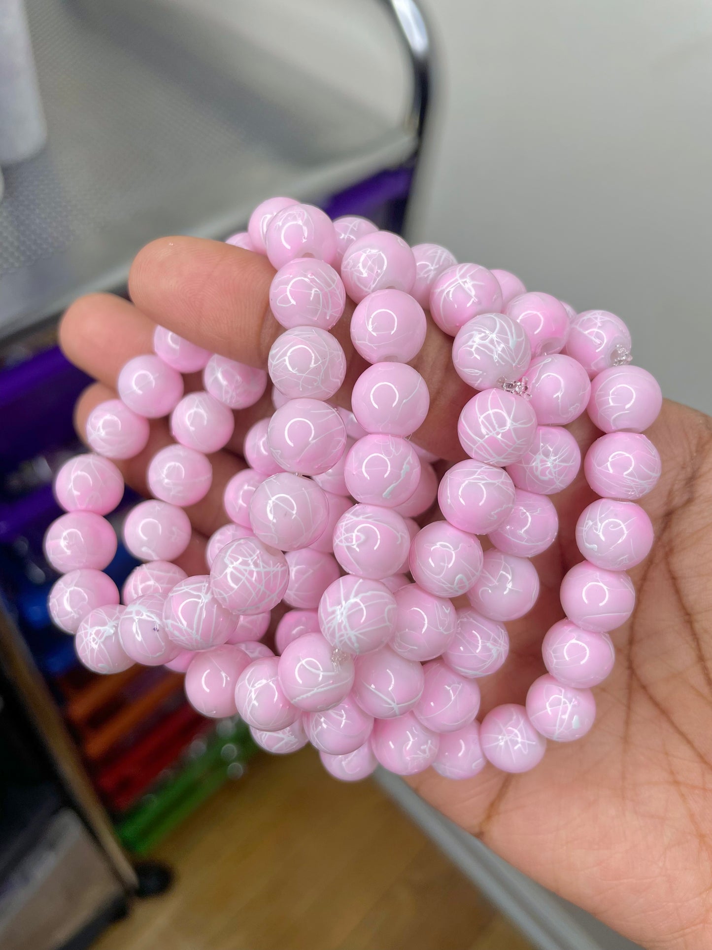 NEW! Soft Pink Beaded Bracelet