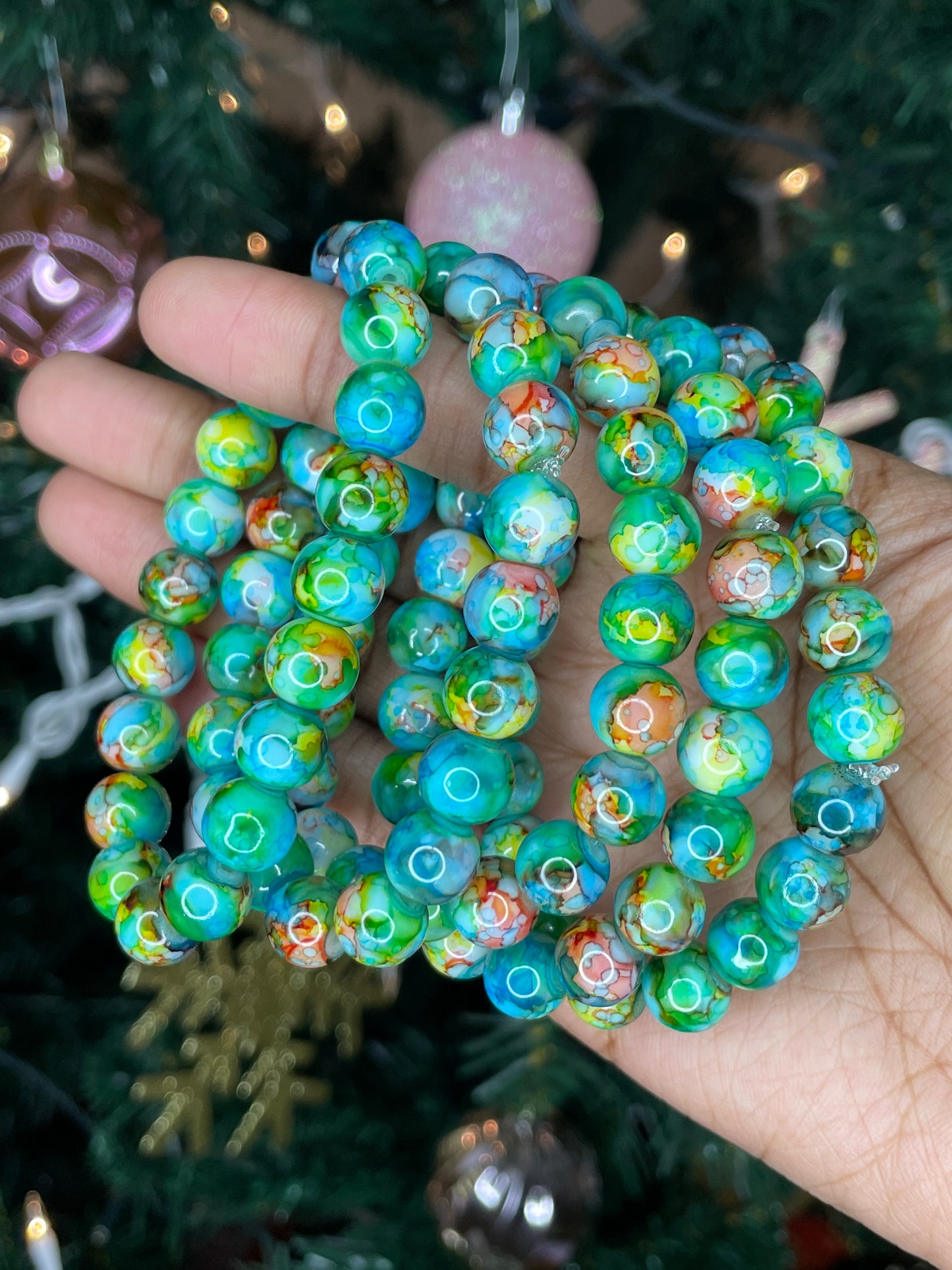 NEW! Tropical Forest Beaded Bracelet