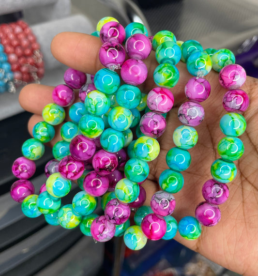 NEW! Pink & Island Beaded Bracelet