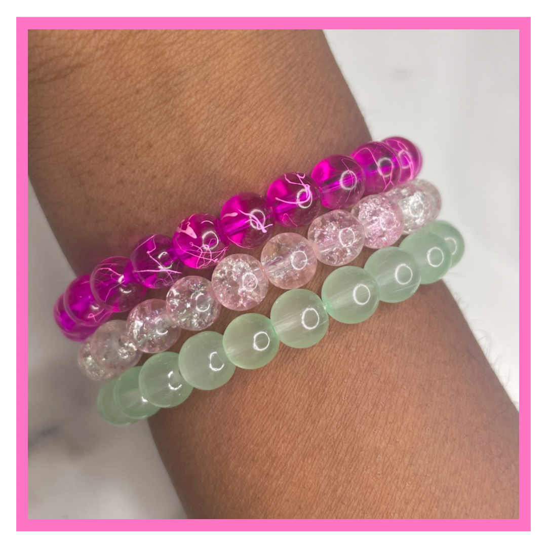 Pink Passion Fruit Bead Set