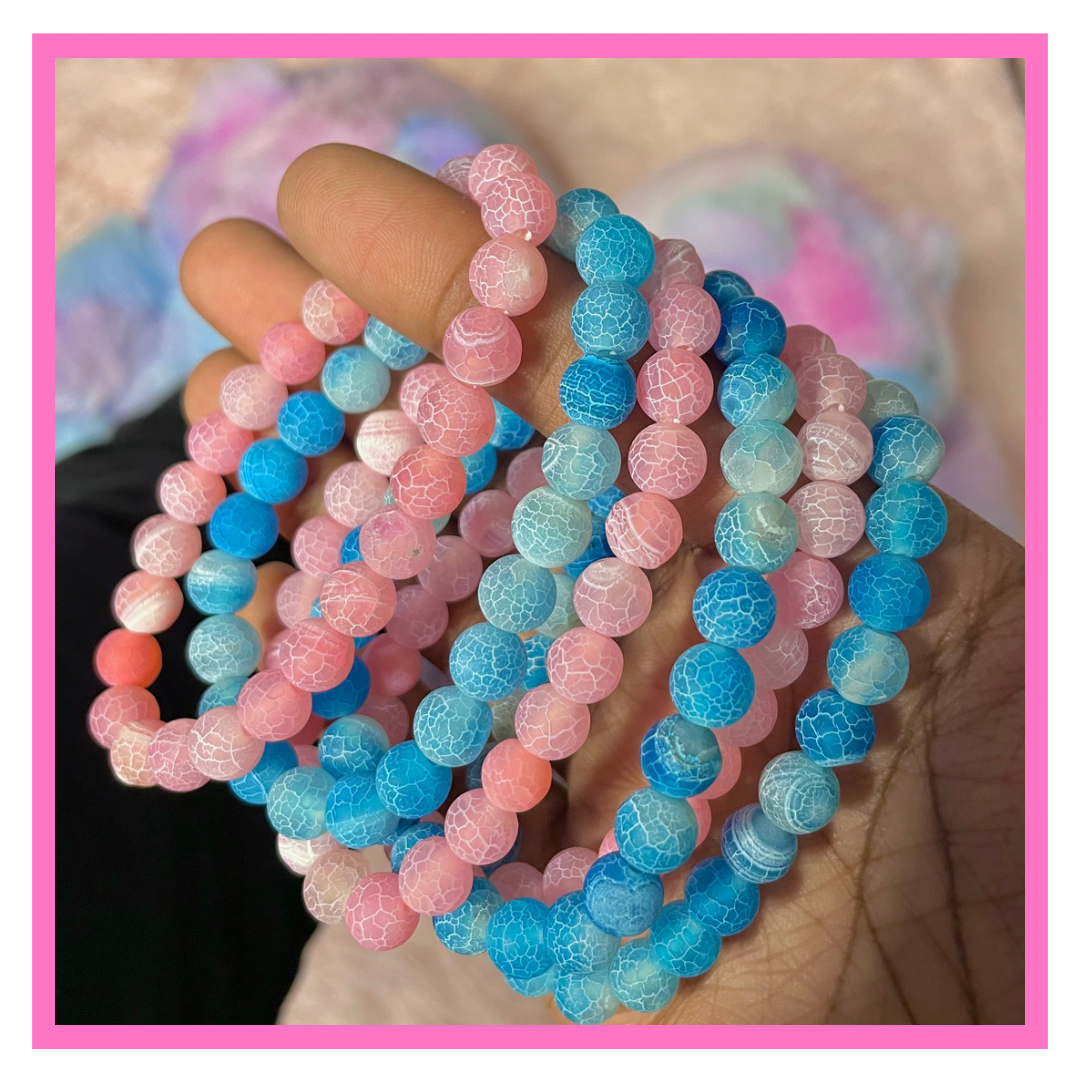 Cotton Candy Beaded Bracelet
