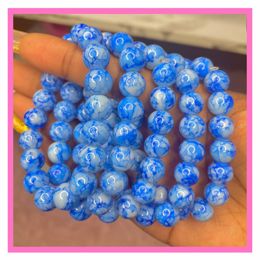 Cloudy Sky Beaded Bracelet