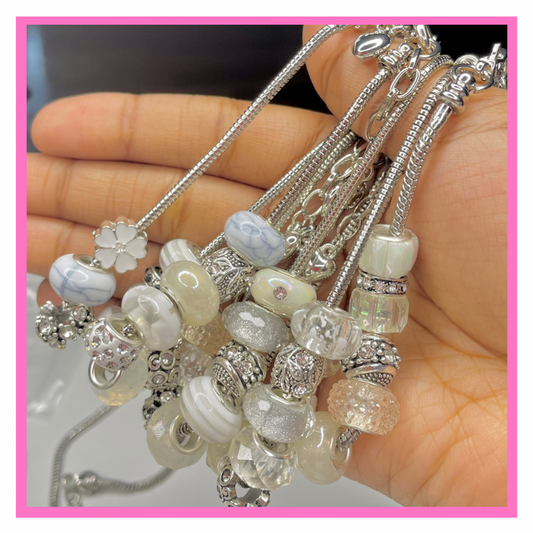 All White x Charm Bracelet