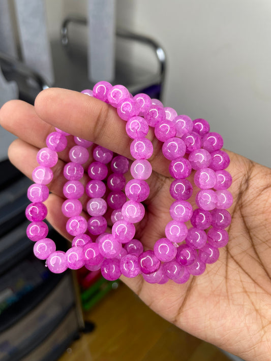 NEW! Princess Pink Beaded Bracelet
