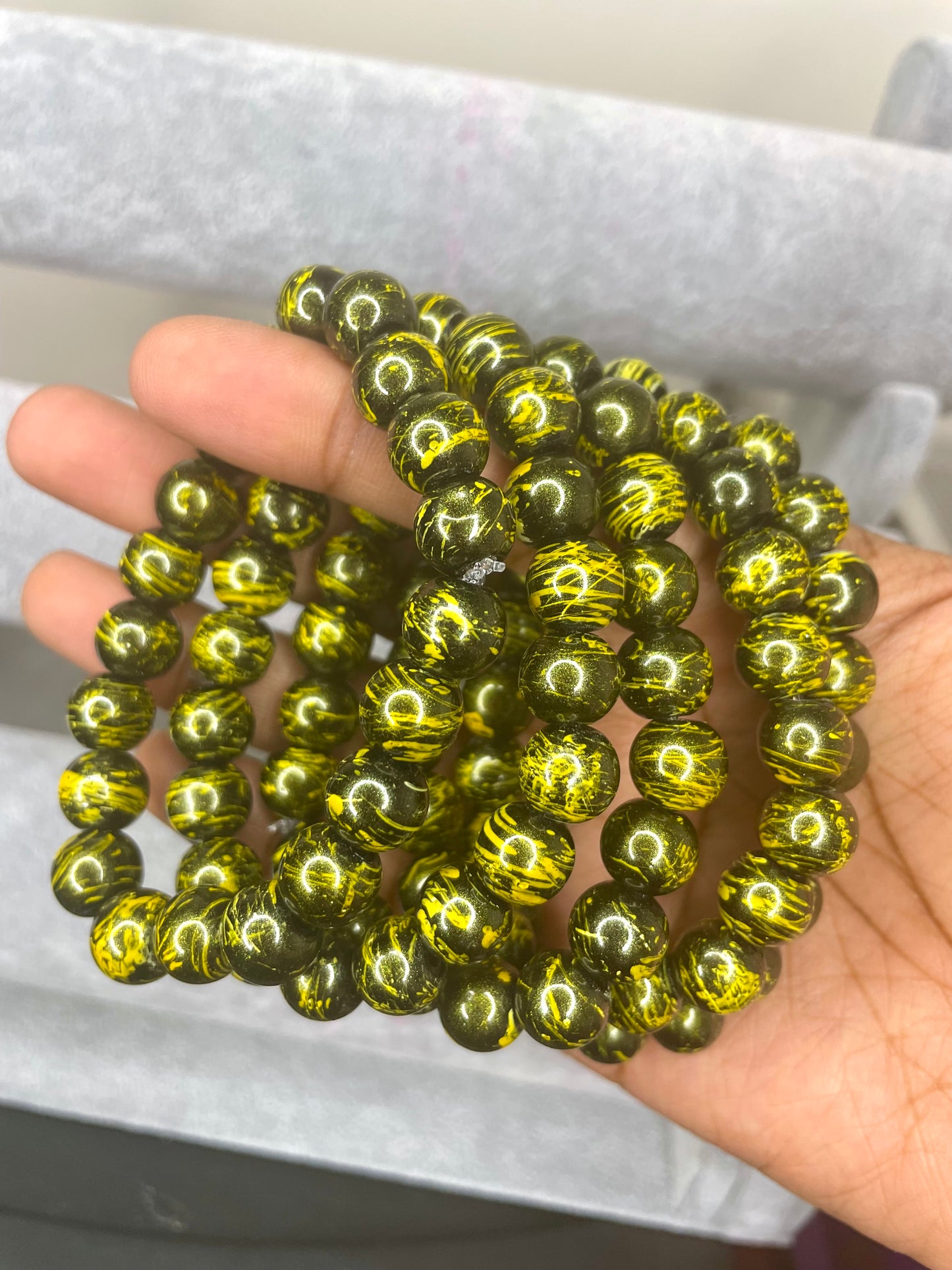 NEW! ZigZag Yellow Beaded Bracelet