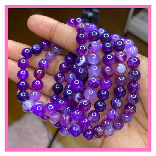 Grape Beaded Bracelet