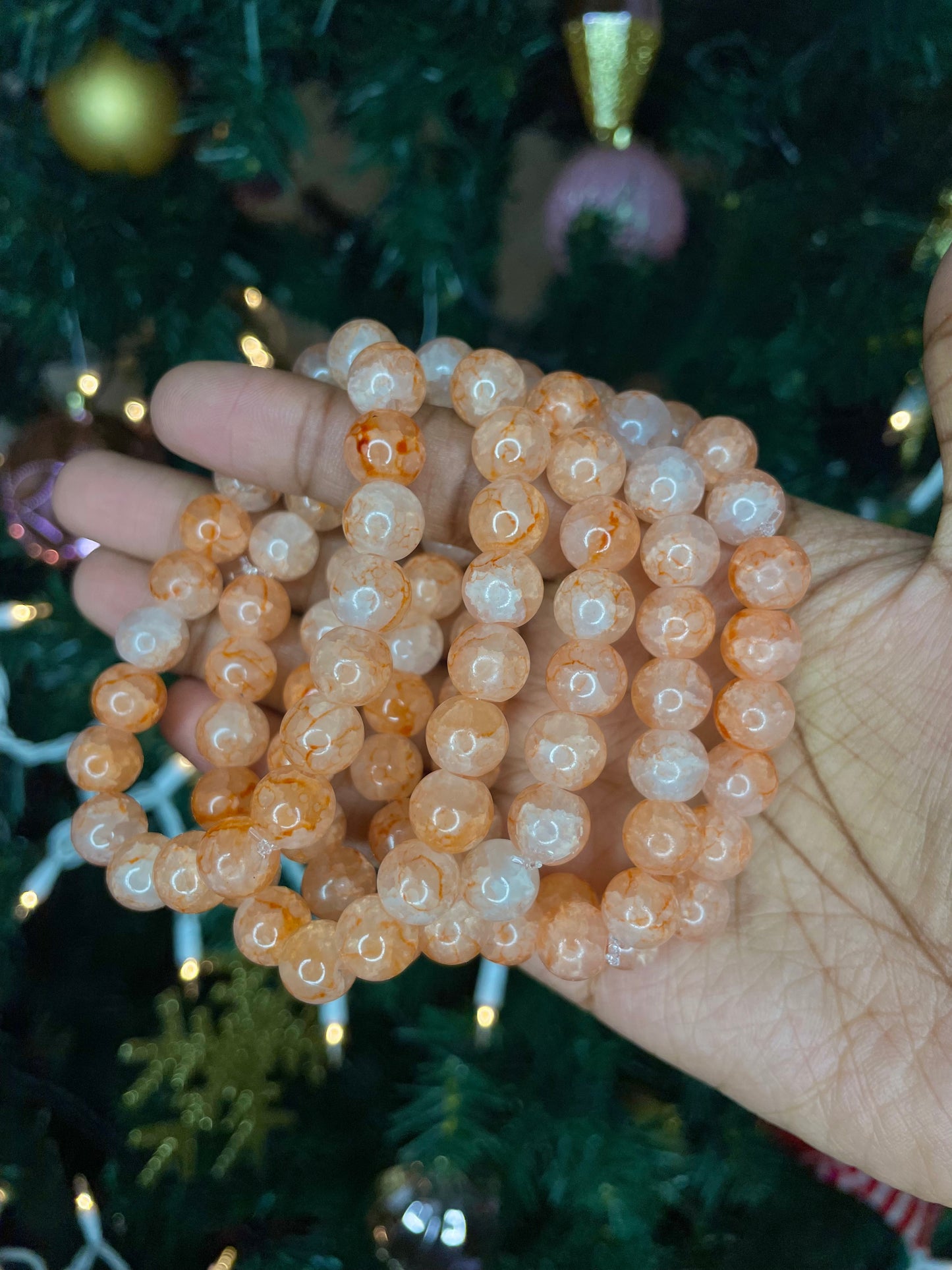 NEW! Orange Shake Beaded Bracelet