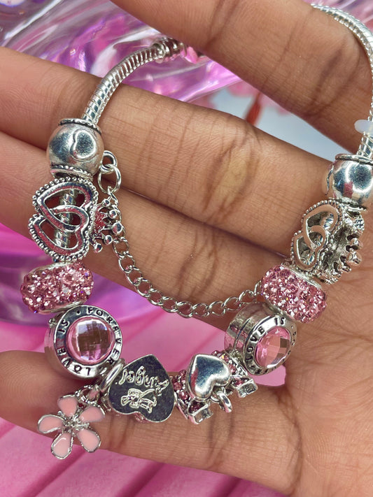 NEW! Barbie Pink x Charm Bracelet