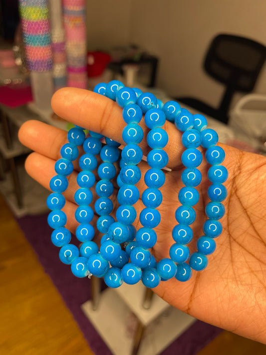 NEW! Blue Jet Beaded Bracelet