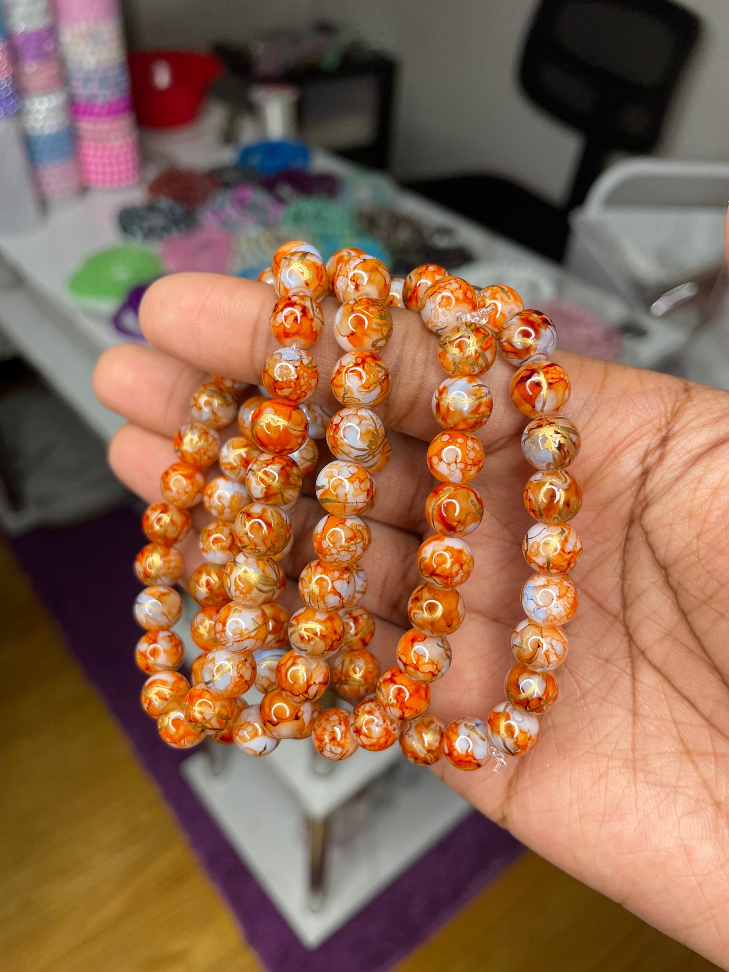 NEW! Caramel Pop Beaded Bracelet