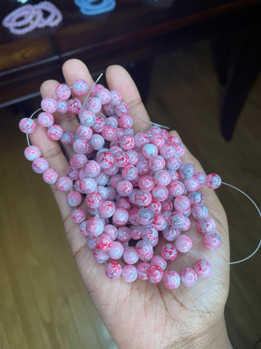 Wholesale: “Peppermint” 8mm Beads