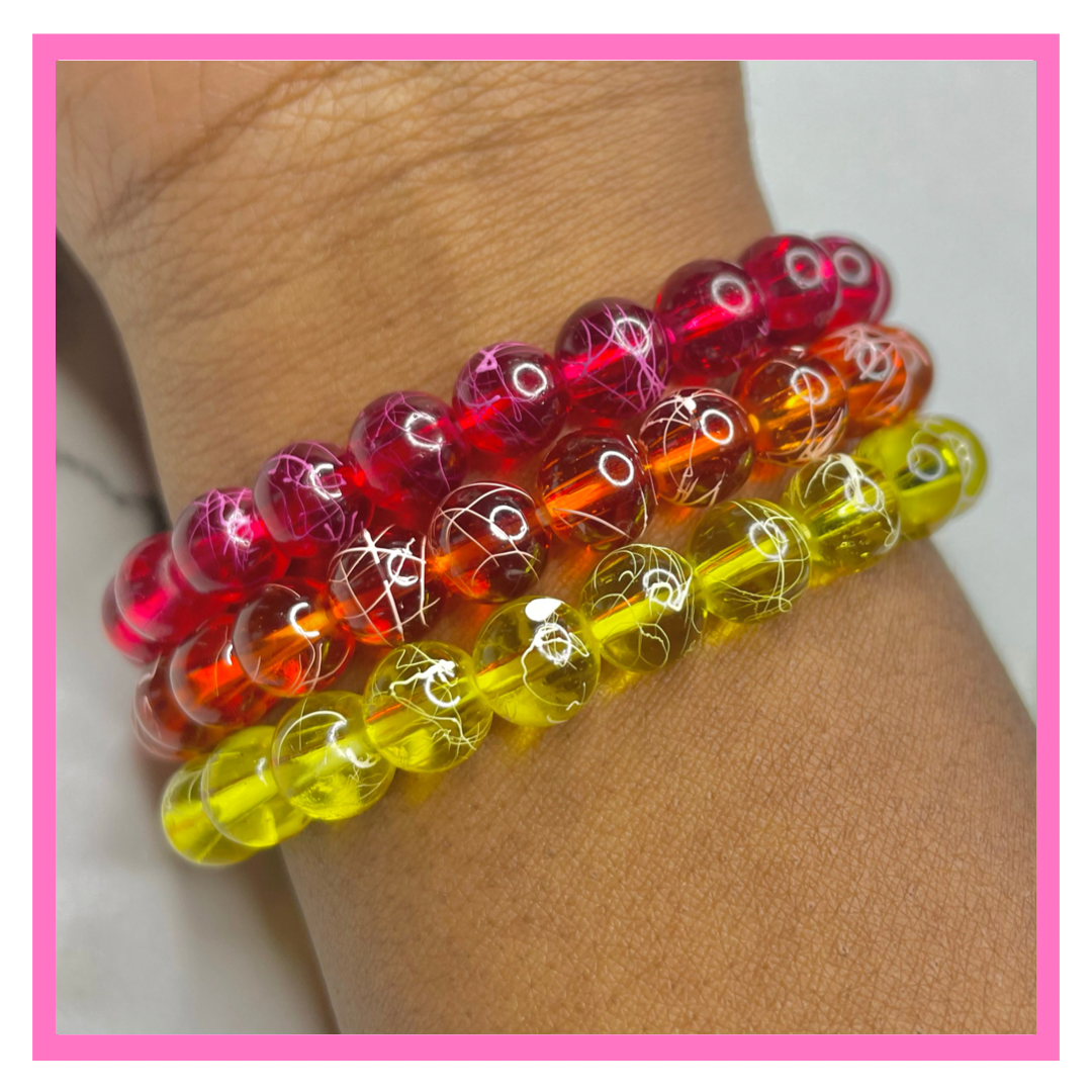 Fireworks Beaded Bracelets Set