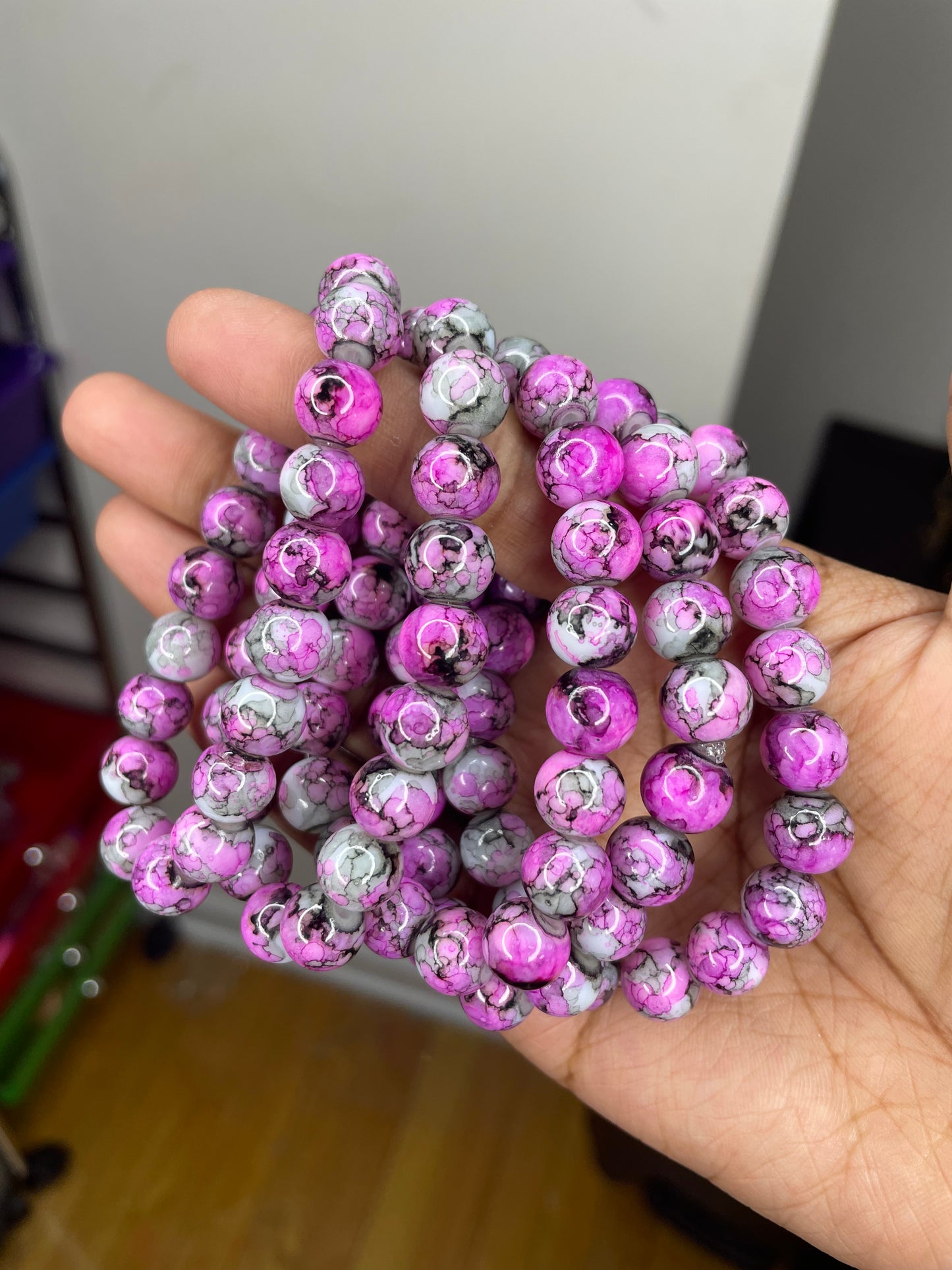 NEW! Purple Cookie Beaded Bracelet