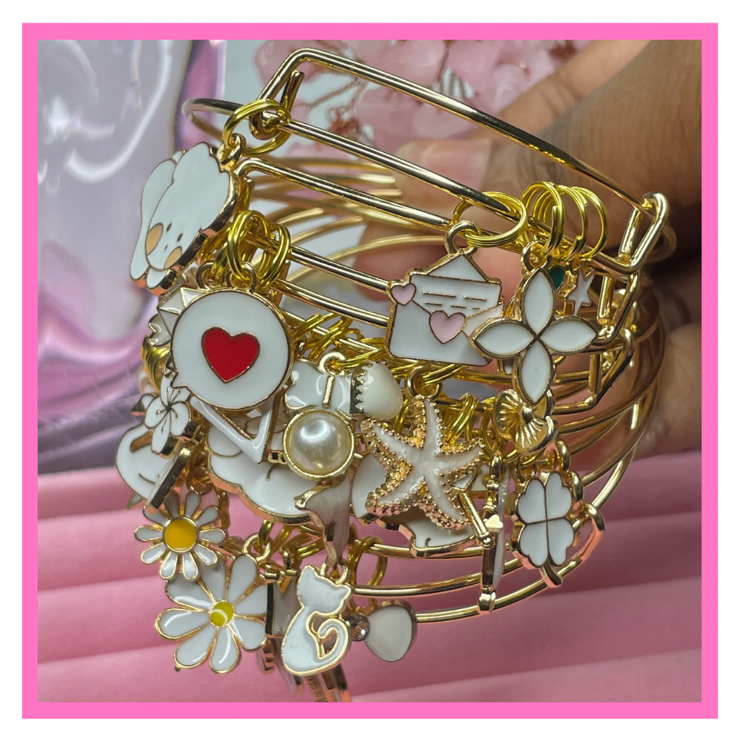 NEW! Basic White Gold Bangles