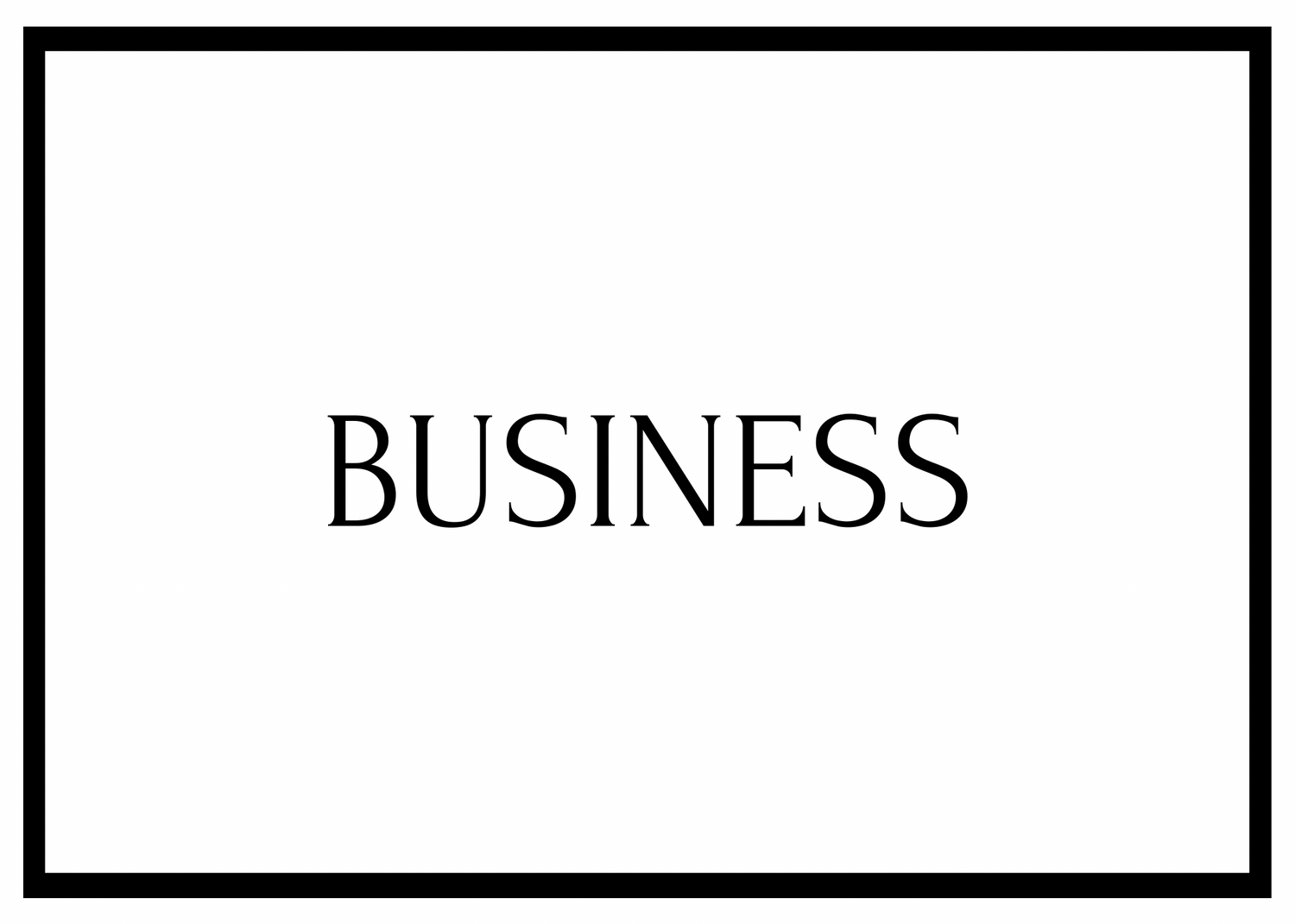 Business Sources