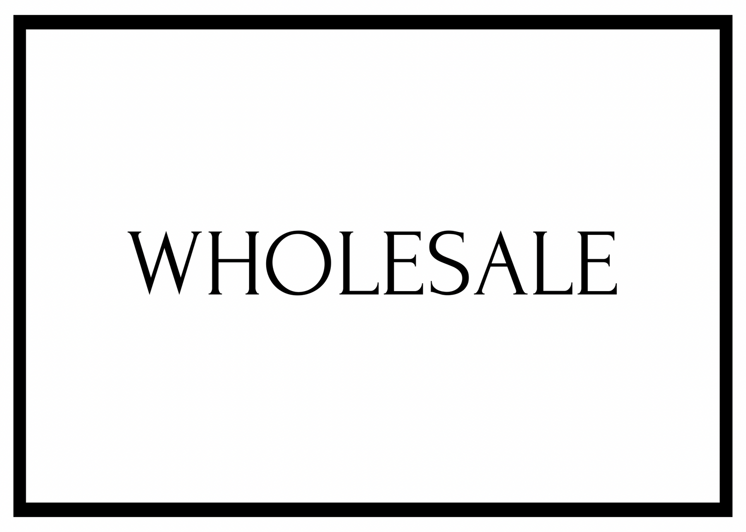 Wholesale