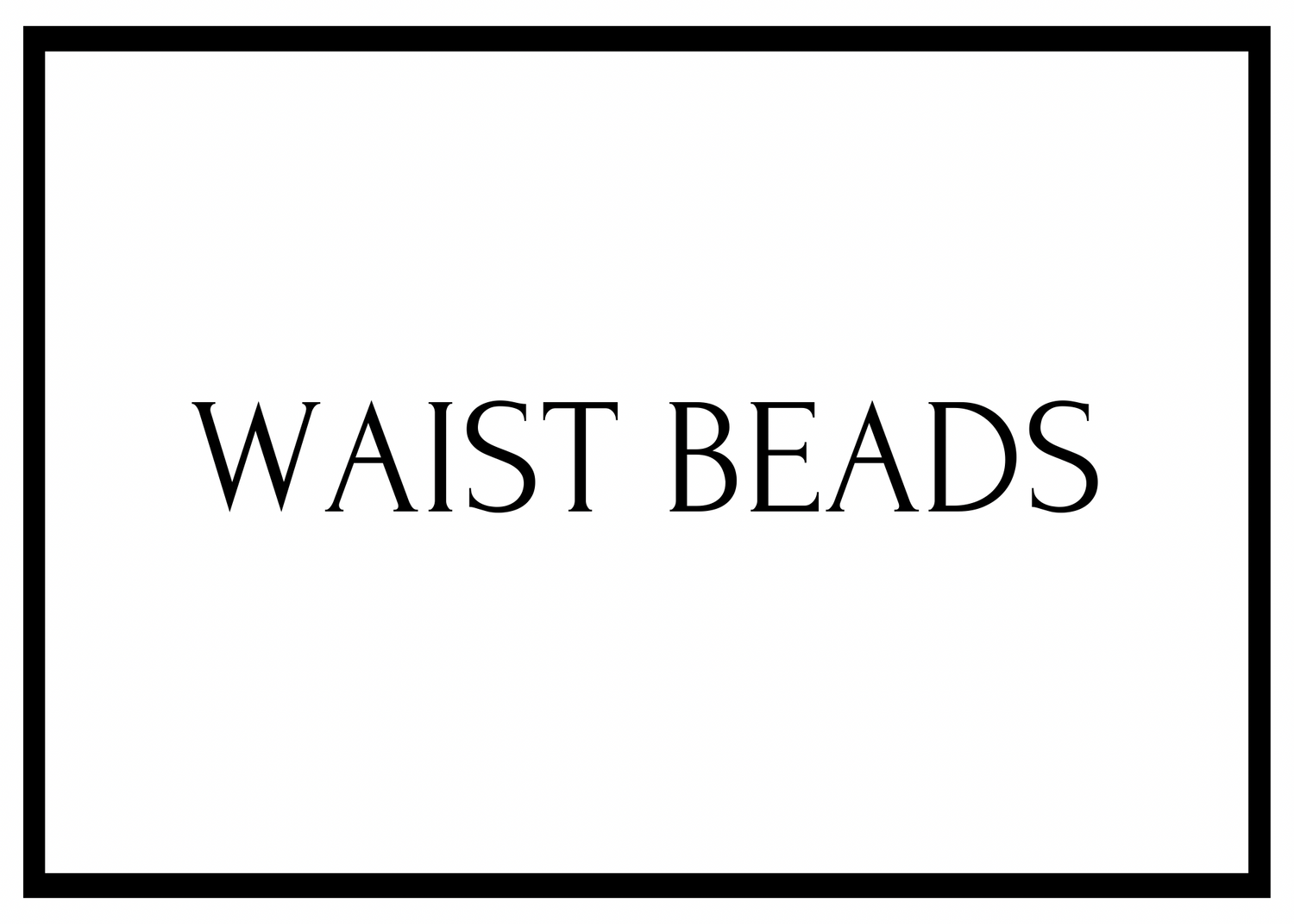 Waist Beads