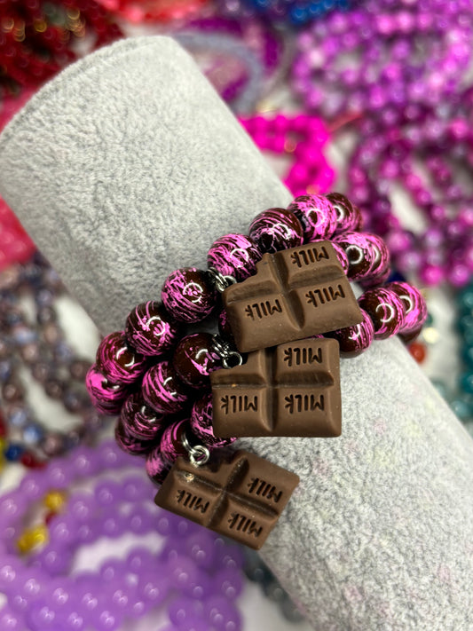 Brown Chocolate Beaded Bracelet (1pc)