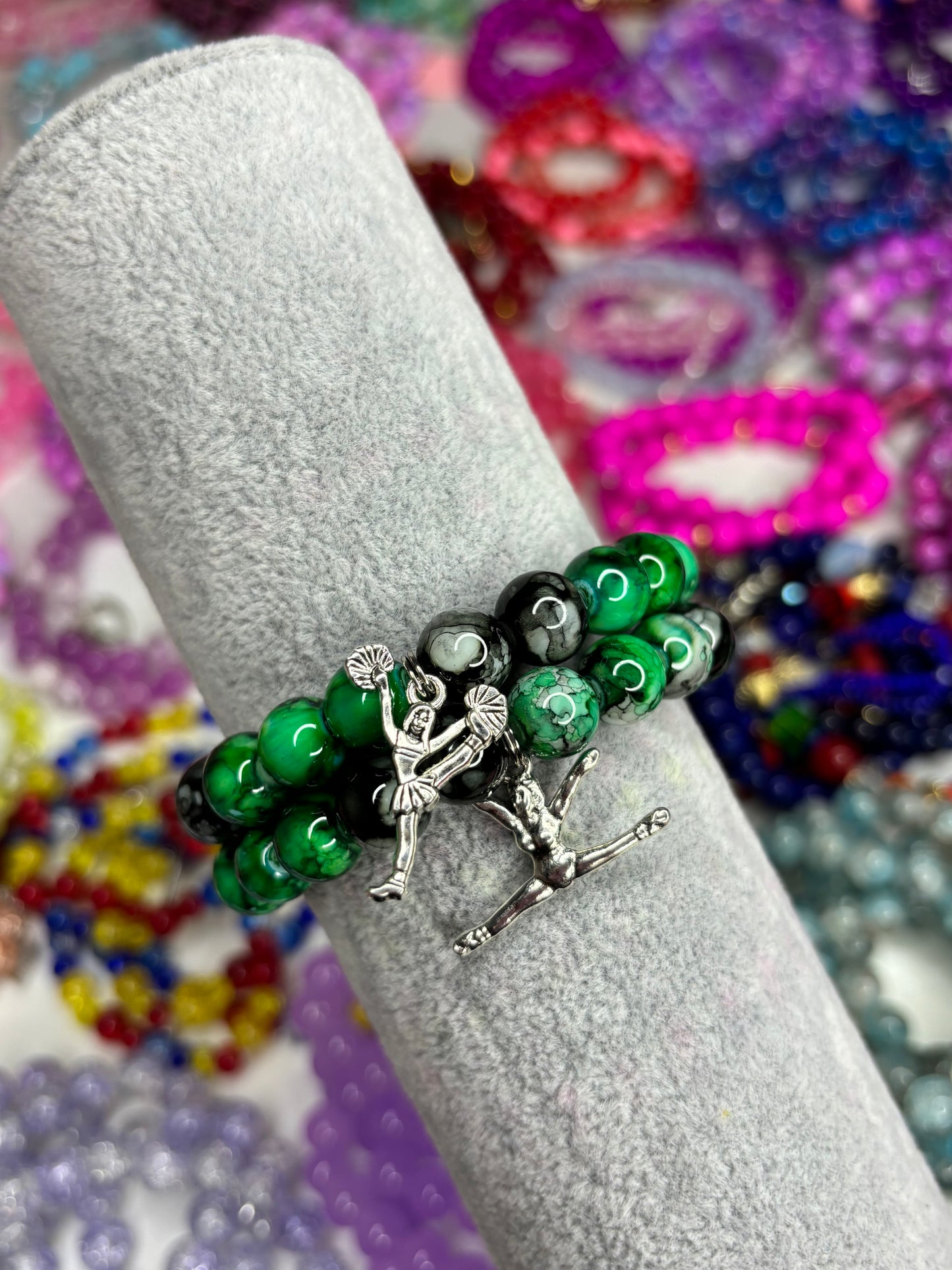 Cheerleader #7 Beaded Bracelet (1pc)