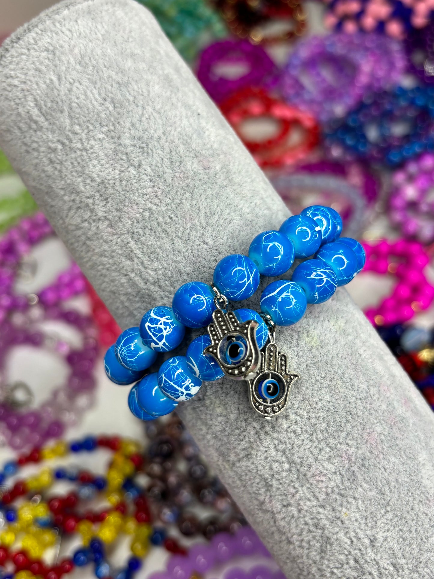 Evil Eye #5 Beaded Bracelet (1pc)