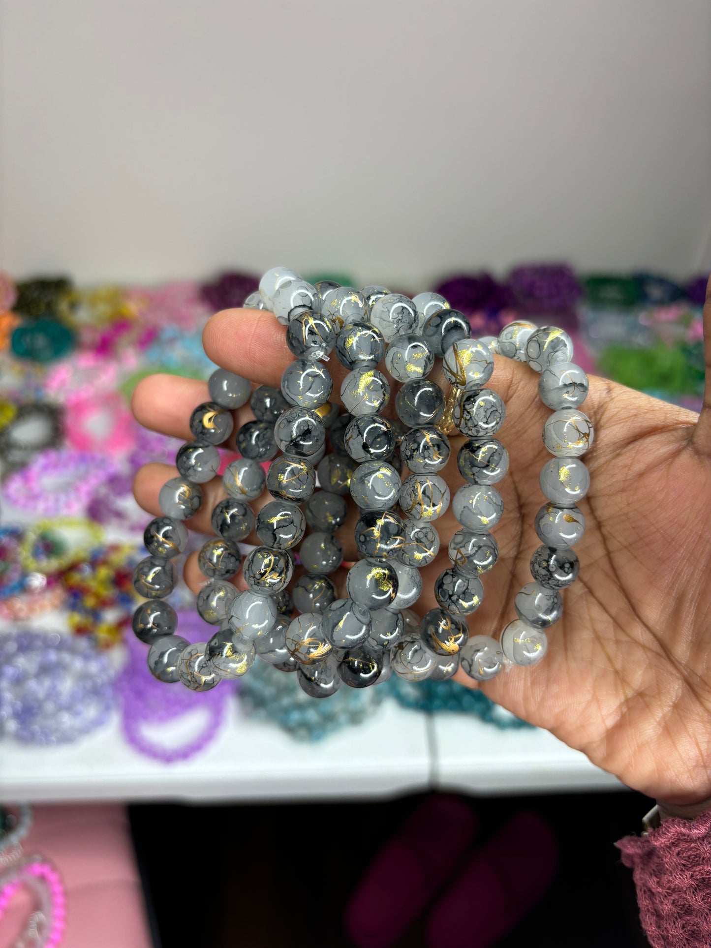 Rock Beaded Bracelet (1pc)