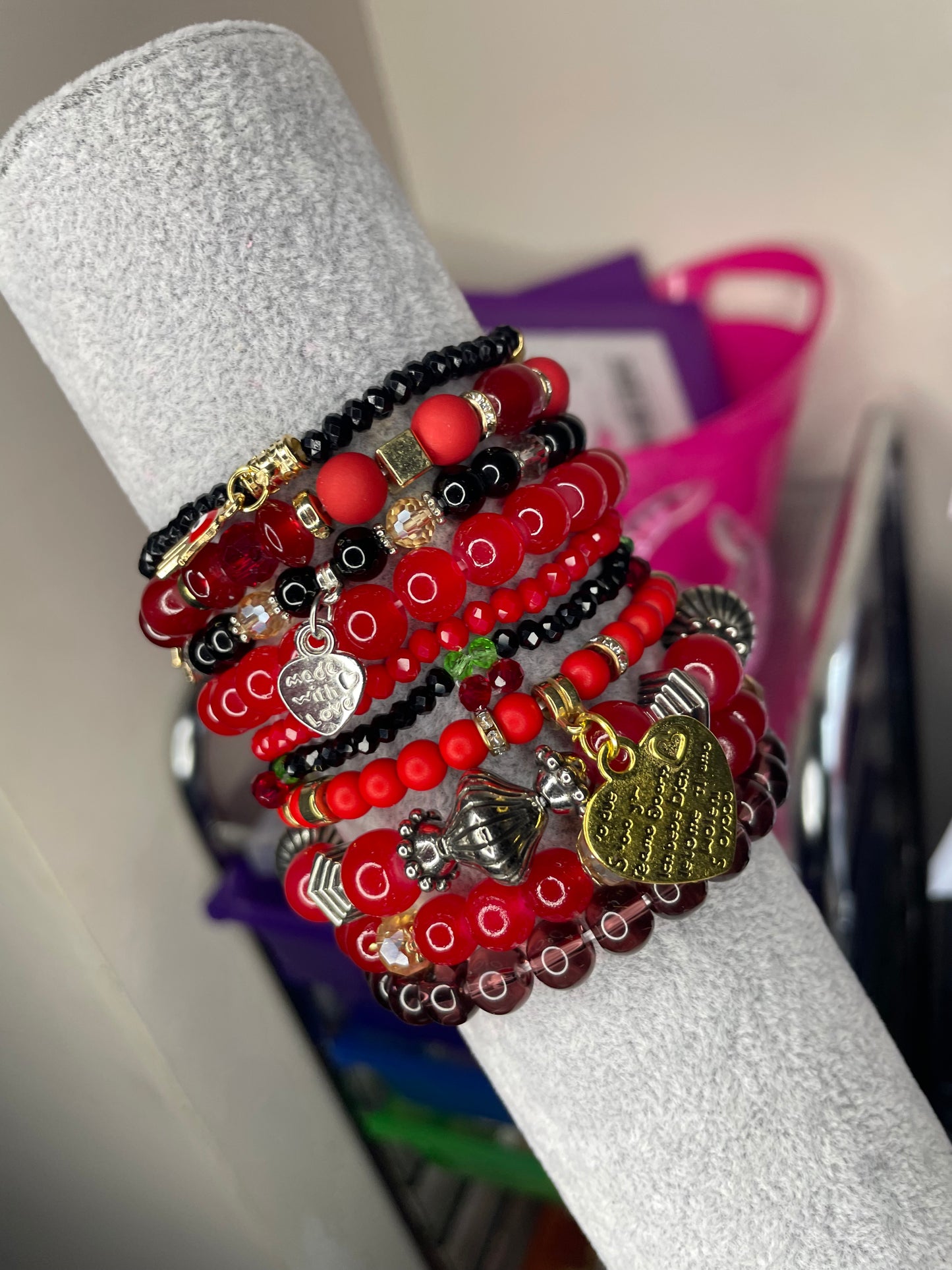 Bead Set 10pc “Cherry on Top”
