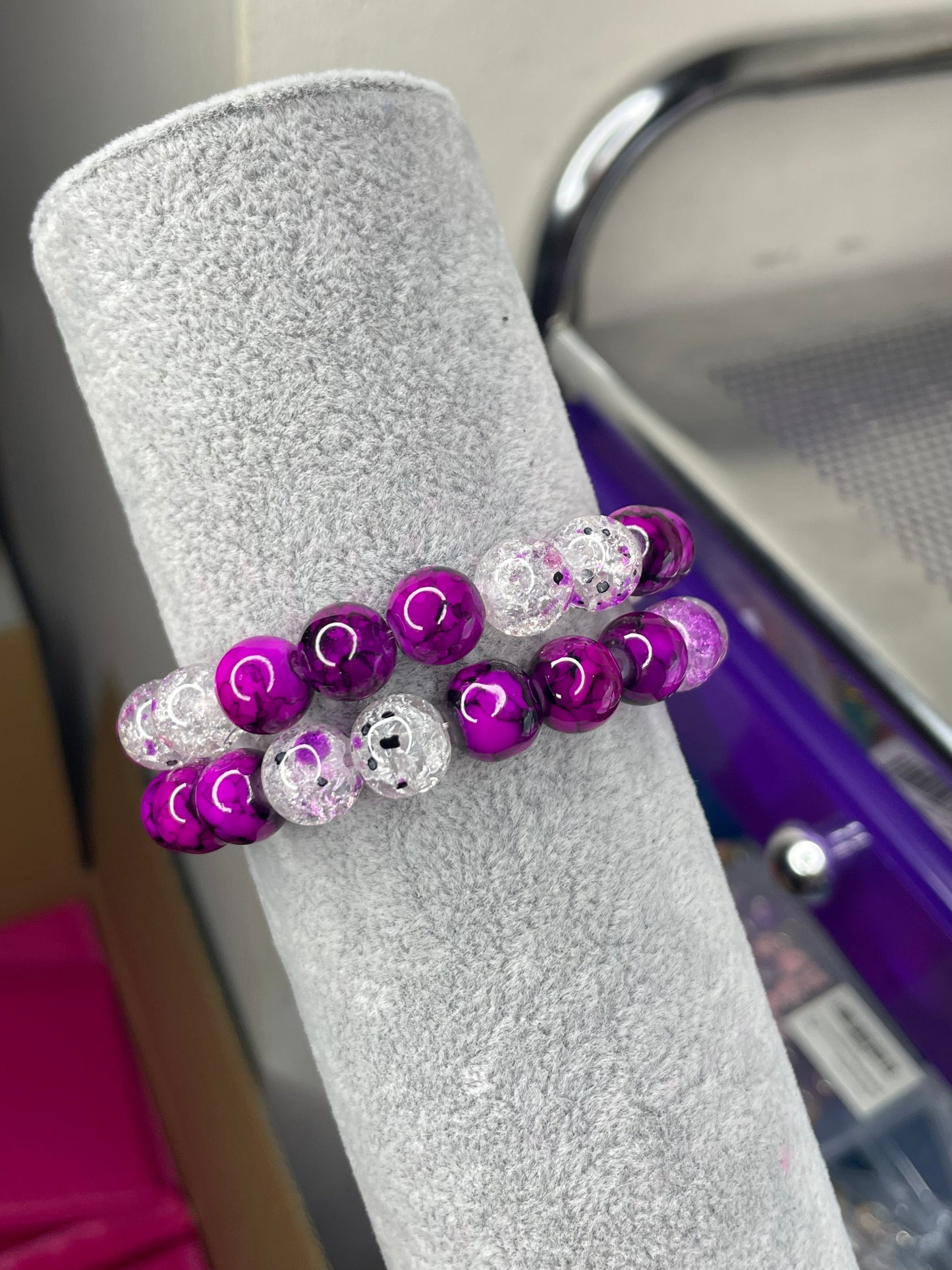 Purple Temple Beaded Bracelet