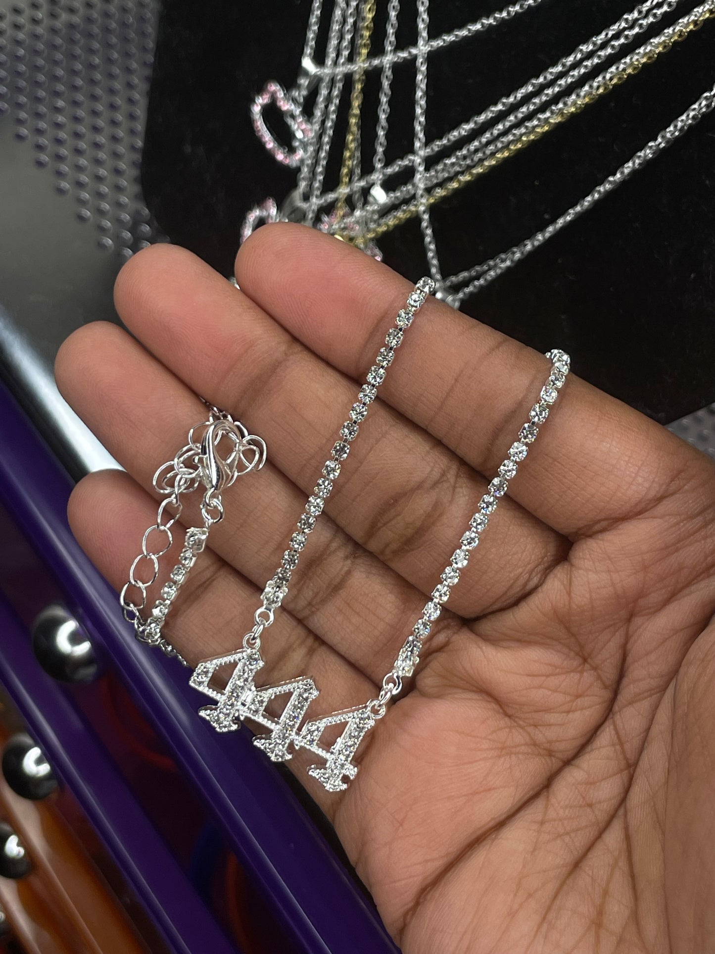 444 Silver Necklace