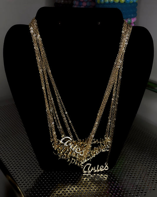 Gold Zodiac Necklaces