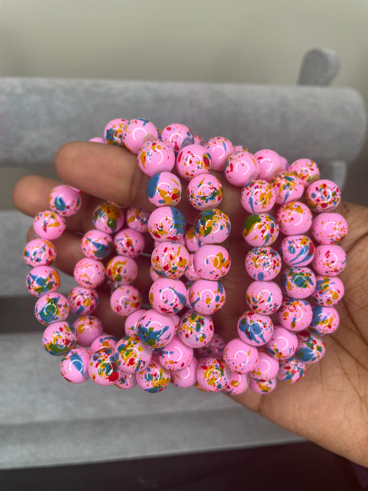 NEW! Pink Watermelon Beaded Bracelet