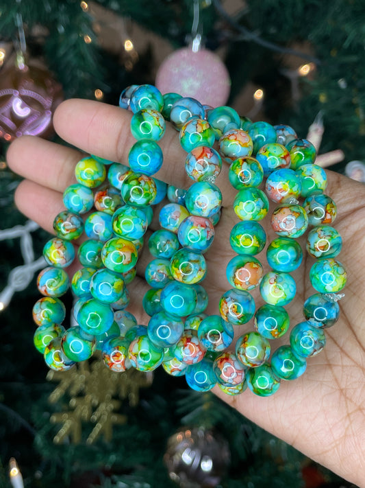 NEW! Tropical Forest Beaded Bracelet