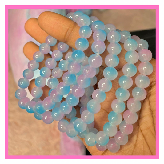 NEW! Jelly Cotton Candy Beaded Bracelet