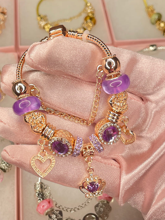 Purple Twilight x Charm Bracelet