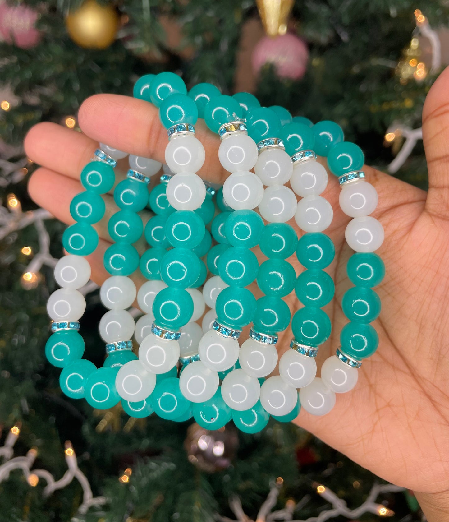NEW! Teal Lover Beaded Bracelet
