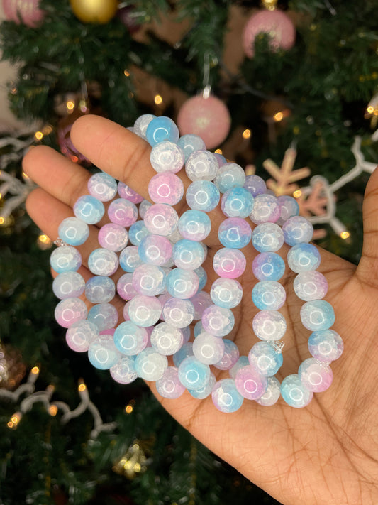 NEW! Cotton Candy Snow Cone Beaded Bracelet