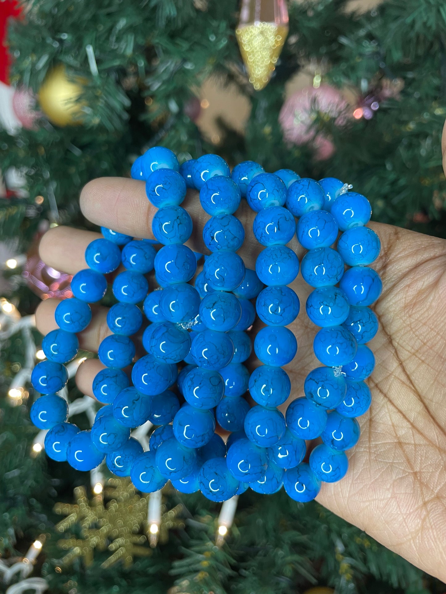 NEW! Blue Wave Beaded Bracelet